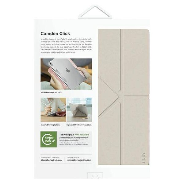 Case iPad Air 13" (2024) UNIQ Camden Click beige 8886463688786