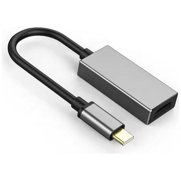 Adapter DeTech, USB-C - HDMI (F), 4K, 30Hz, Gray - 17834 έως 12 άτοκες Δόσεις