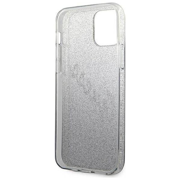 Original Case IPHONE 12 / 12 PRO 6,1" Guess Hardcase Glitter Gradient Script GUHCP12MPCUGLSBK black 3700740494714