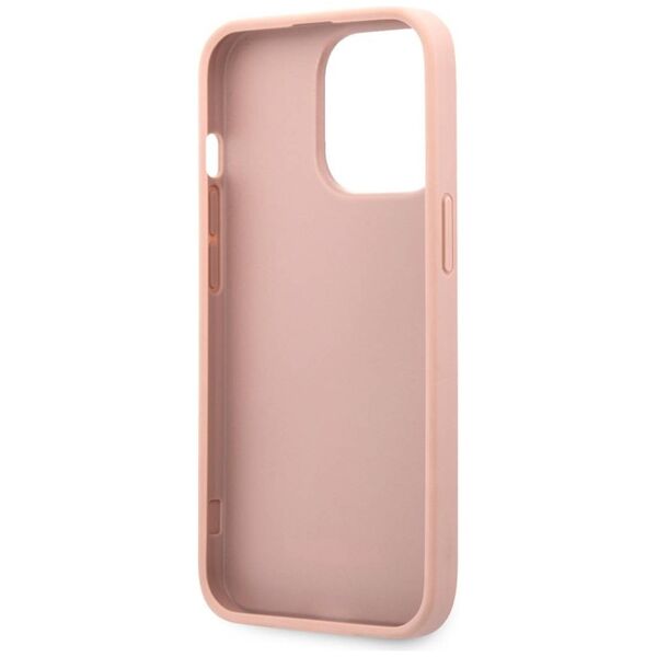 Original Case IPHONE 13 PRO MAX 6,7" Guess Hardcase Saffiano Stripe GUHCP13XPSASBPI pink 3666339023508