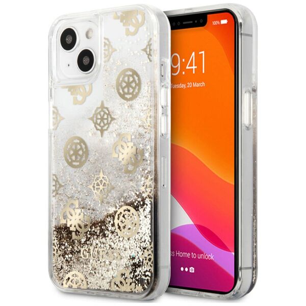 Original Case IPHONE 13 MINI 5,4" Hardcase Peony Liquid Glitter GUHCP13SLGPEGO gold 3666339025038
