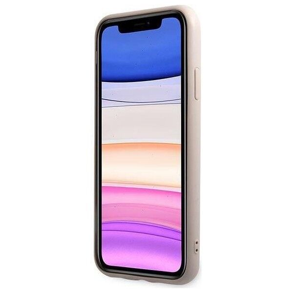 Original Case IPHONE 11 Guess Hard Case 4G Stripe (GUHCN61G4GLPI) pink 3666339016210