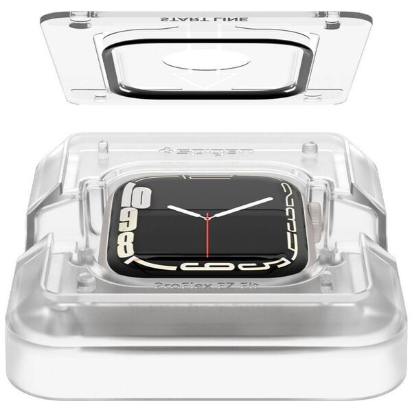Hybrid Glass APPLE WATCH 7 (45MM) Spigen ProFlex ”EZ FIT” 2-pack 8809811856569