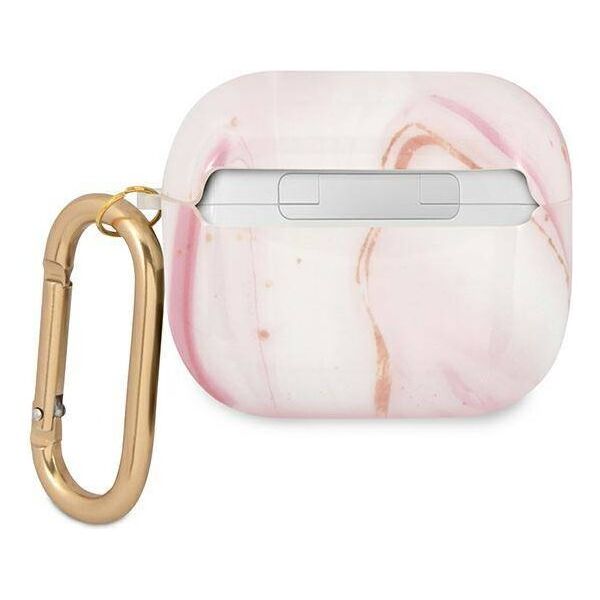 Case APPLE AIRPODS 3 Guess Marble Collection (GUA3UNMP) pink 3666339010195