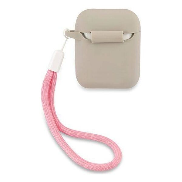 Original Case APPLE AIRPODS Guess Silicone Vintage (GUACA2LSVSGP) gray 3700740495490