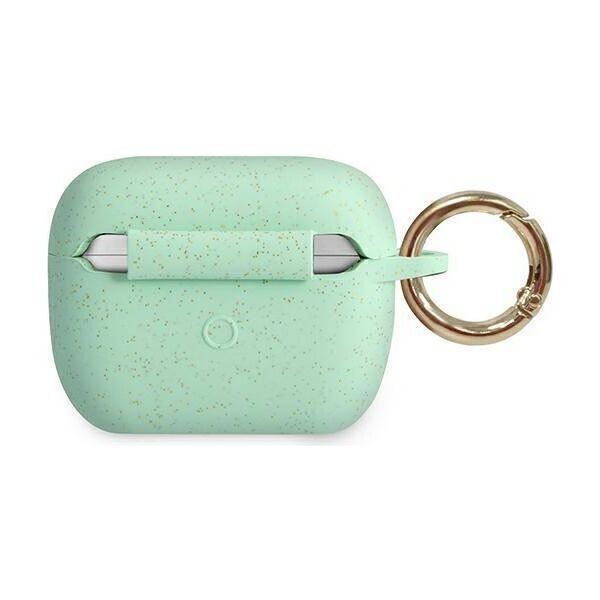 Original Case APPLE AIRPODS PRO Guess Silicone Glitter (GUACAPSILGLGN) green 3700740494394