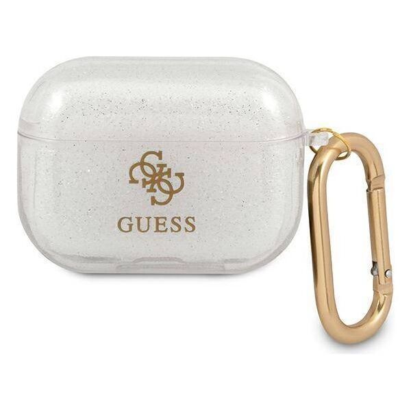 Case APPLE AIRPODS PRO Guess Glitter Collection (GUAPUCG4GT) transparent 3666339009915