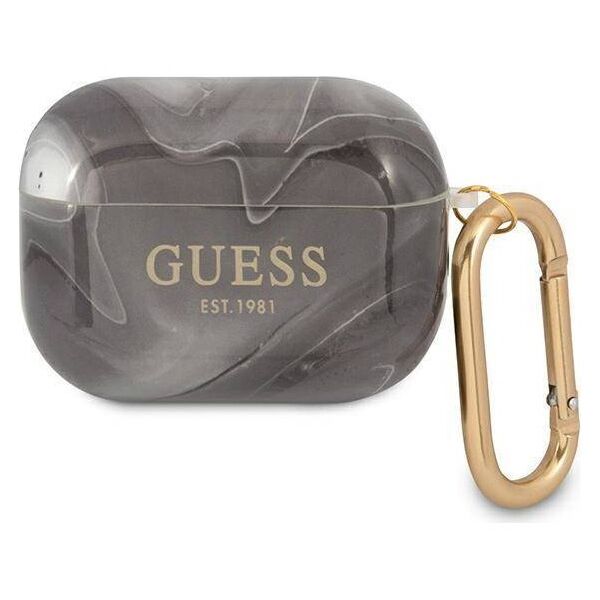 Case APPLE AIRPODS PRO Guess Marble Collection (GUAPUNMK) black 3666339010157