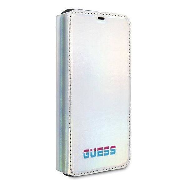 Original Case IPHONE 11 PRO Guess Book Iridescent (GUFLBKN58BLD) silver 3700740461549