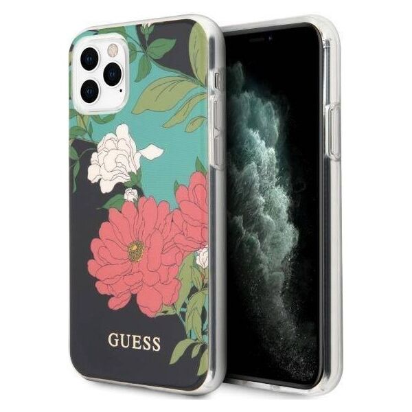 Original Case IPHONE 11 PRO Guess N°1 Flower Collection (GUHCN58IMLFL01) black 3700740475508