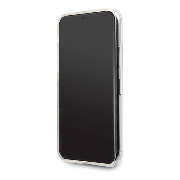 Original Case IPHONE 11 PRO Guess Hard Case Glitter Triangle (GUHCN58SGTLGO) gold 3700740461426