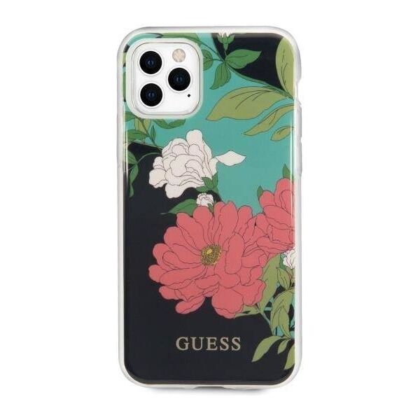 Original Case IPHONE 11 PRO MAX Guess N°1 Flower Collection (GUHCN65IMLFL01) black 3700740475522