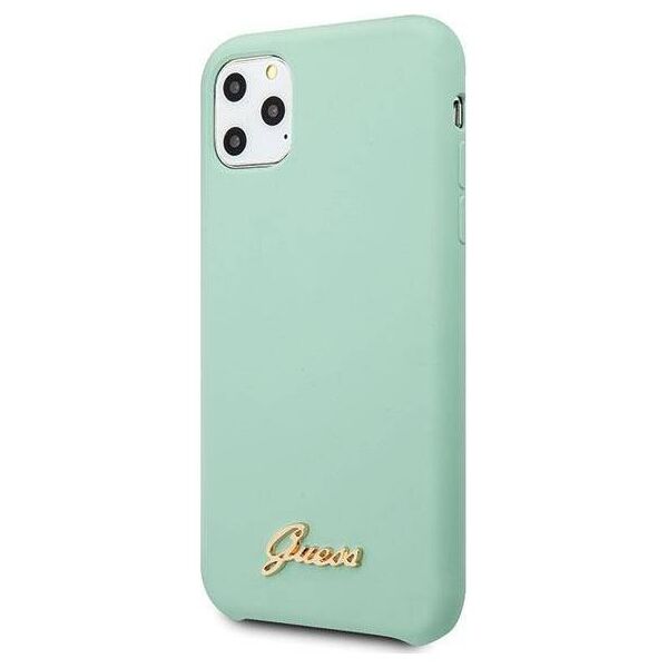 Original Case IPHONE 11 PRO MAX Guess Hard Case Silicone Vintage Gold Logo (GUHCN65LSLMGG) mint 3700740471883