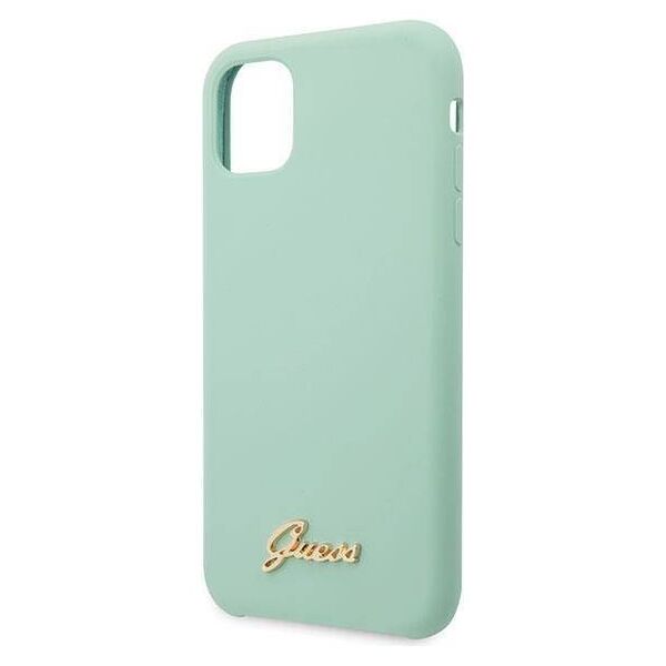 Original Case IPHONE 11 PRO MAX Guess Hard Case Silicone Vintage Gold Logo (GUHCN65LSLMGG) mint 3700740471883