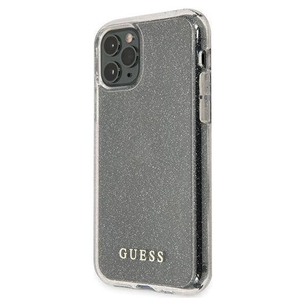 Original Case IPHONE 11 PRO MAX Guess Hard Case Glitter (GUHCN65PCGLSI) silver 3700740476505