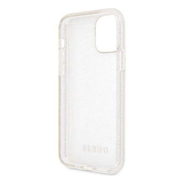 Original Case IPHONE 11 PRO MAX Guess Hard Case Glitter (GUHCN65PCGLSI) silver 3700740476505