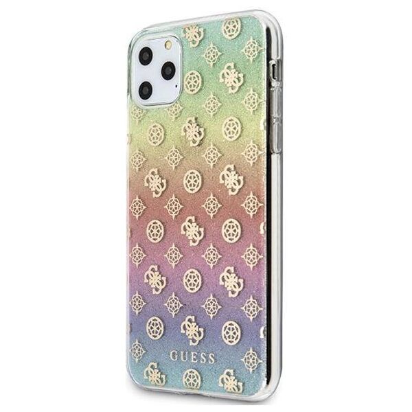 Original Case IPHONE 11 PRO MAX Guess Multicolor Hard Case Iridescent 4G Peony (GUHCN65PEOML) multicolored 3700740461594