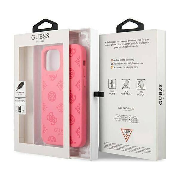 Original Case IPHONE 12 PRO MAX Guess Hard Case Peony Collection (GUHCP12LLSPEFU) pink 3666339003982