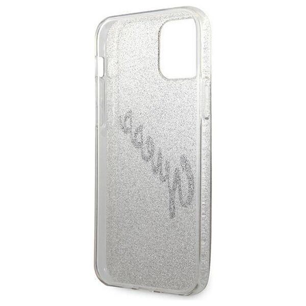 Original Case IPHONE 12 PRO MAX Guess Hardcase Glitter Gradient Script (GUHCP12LPCUGLSGO) gold 3700740494752