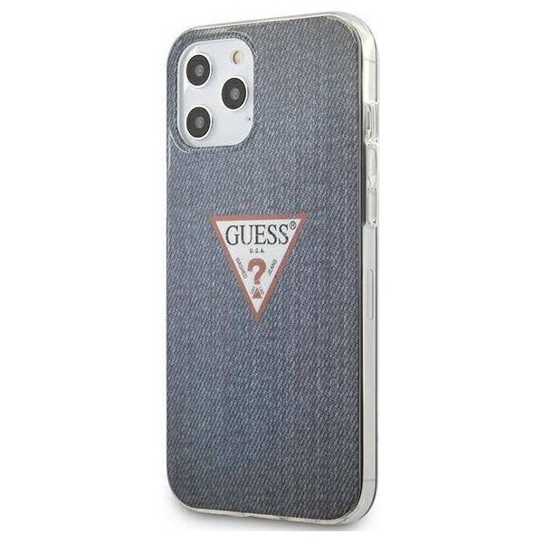 Original Case IPHONE 12 PRO MAX Guess Hardcase Jeans Collection (GUHCP12LPCUJULDB) navy blue 3700740481899