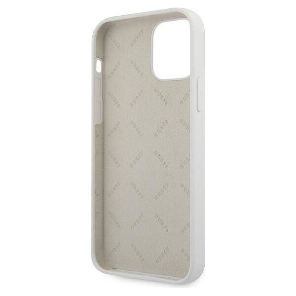 Original Case IPHONE 12 MINI Guess Hardcase Script Vintage (GUHCP12SLSVSCR) beige 3700740495094