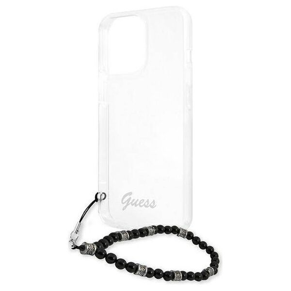 Original Case IPHONE 13 PRO Guess Hardcase Black Pearl (GUHCP13LKPSBK) transparent 3666339025212