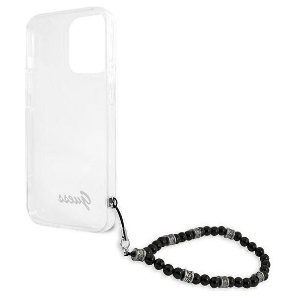 Original Case IPHONE 13 PRO Guess Hardcase Black Pearl (GUHCP13LKPSBK) transparent 3666339025212