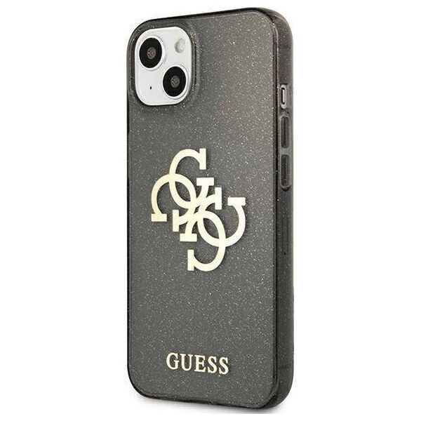 Original Case IPHONE 13 MINI Guess Hard Case Glitter 4G Big Logo (GUHCP13SPCUGL4GBK) black 3666339024390