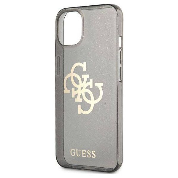 Original Case IPHONE 13 MINI Guess Hard Case Glitter 4G Big Logo (GUHCP13SPCUGL4GBK) black 3666339024390