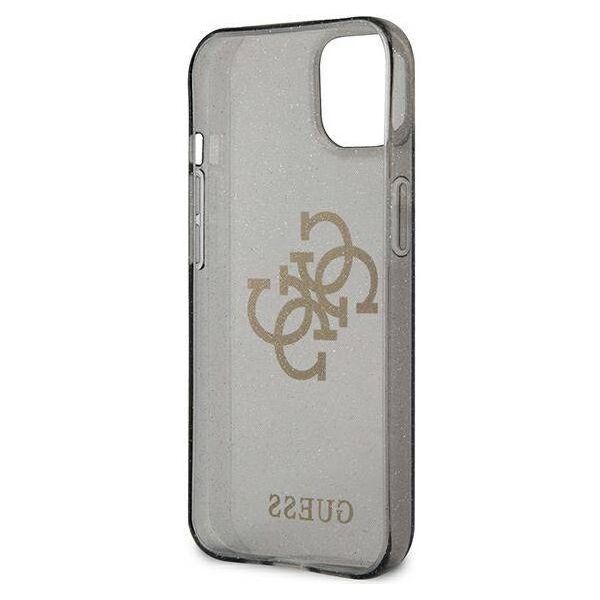 Original Case IPHONE 13 MINI Guess Hard Case Glitter 4G Big Logo (GUHCP13SPCUGL4GBK) black 3666339024390