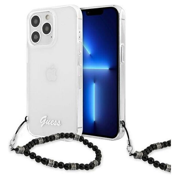 Original Case IPHONE 13 PRO MAX Guess Hardcase Black Pearl (GUHCP13XKPSBK) transparent 3666339025229