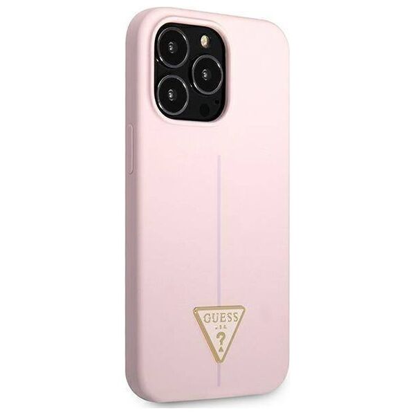 Case IPHONE 13 PRO MAX Guess Hardcase Silicone Triangle (GUHCP13XSLTGU) purple 3666339041069