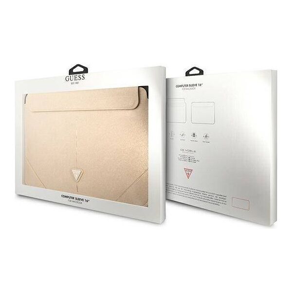 Original Case Sleeve Guess Saffiano Triangle Logo (GUCS16PSATLE) beige 3666339039936