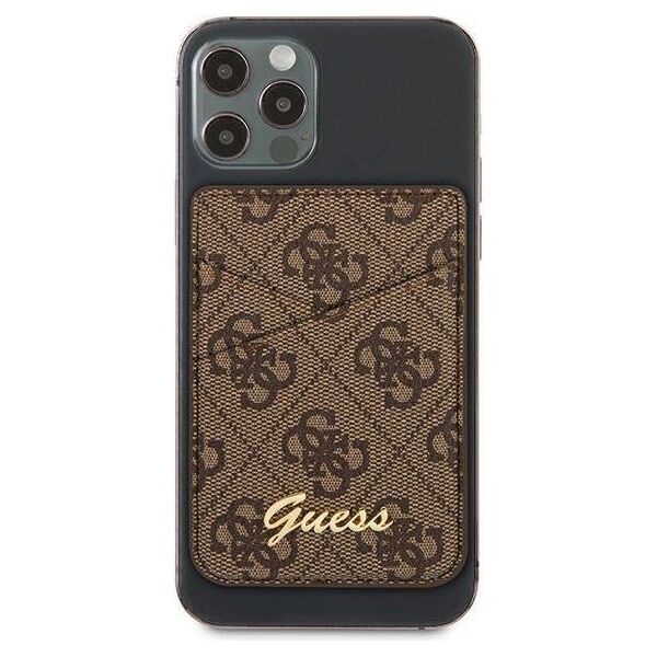 Original Case Guess Wallet Card Slot Magsafe 4G (GUWMS4GTLBR) brown 3666339006761