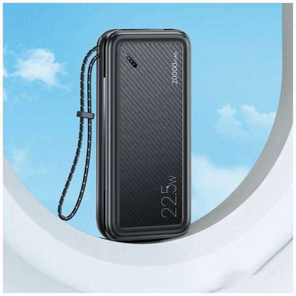 Powerbank 20000mAh PB60 22.5W 2xUSB QC3.0 + USB-C PD3.0 + Micro USB External Battery Fast Charge Usams US-CD168 black 6958444974385