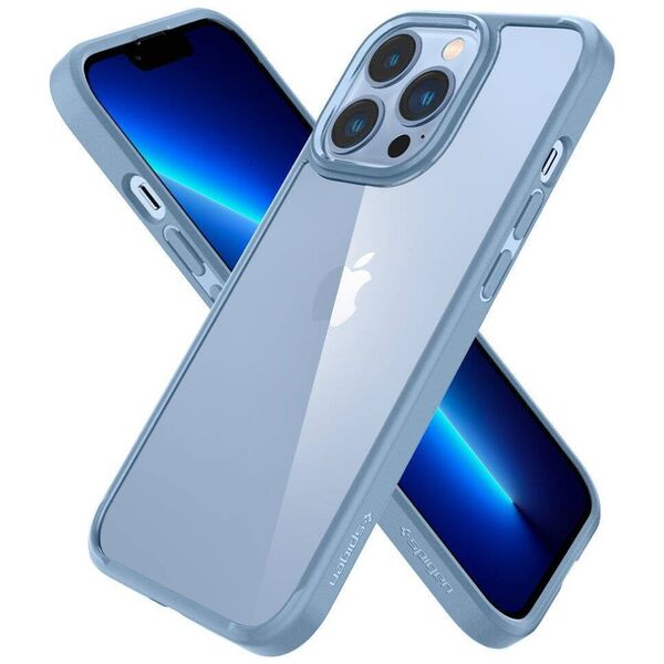 Case IPHONE 13 PRO Spigen Ultra Hybrid Crystal Sierra blue 8809811857245