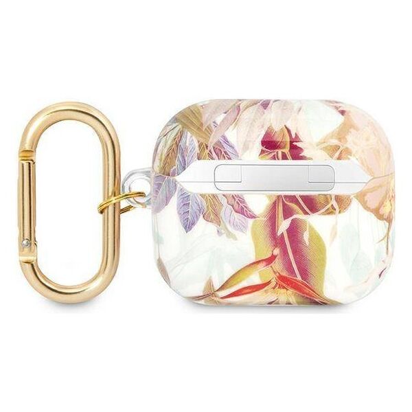 Case APPLE AIRPODS 3 Guess AirPods Flower Strap Collection (GUA3HHFLU) purple 3666339047351