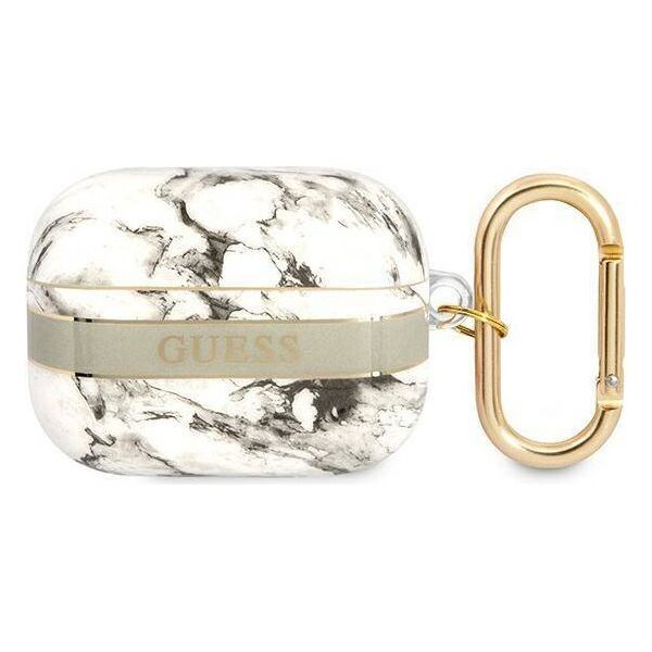 Case APPLE AIRPODS PRO Guess AirPods Marble Strap Collection (GUAPHCHMAG) gray 3666339047177