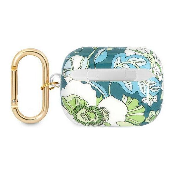 Case APPLE AIRPODS PRO Guess AirPods Flower Strap Collection (GUAPHHFLN) green 3666339047306