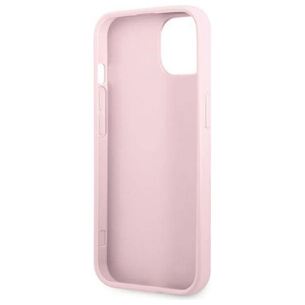 Original Case IPHONE 13 MINI Guess Saffiano Hot Stamp & Metal Logo (GUHCP13SPSASBPU) purple 3666339047849