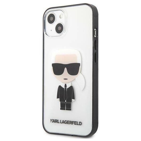 Original Case IPHONE 13 MINI Karl Lagerfeld Ikonik Karl (KLHCP13SHIKCK) transparent 3666339028015