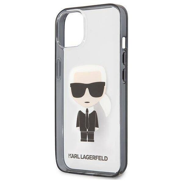 Original Case IPHONE 13 MINI Karl Lagerfeld Ikonik Karl (KLHCP13SHIKCK) transparent 3666339028015