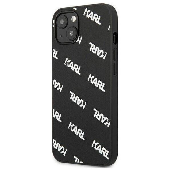 Original Case IPHONE 13 MINI Karl Lagerfeld Hardcase Allover (KLHCP13SPULMBK3) black 3666339049683