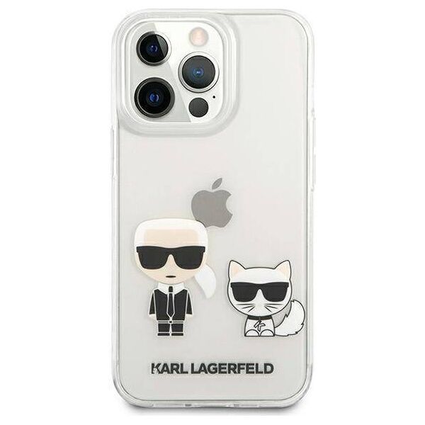 Original Case IPHONE 13 PRO MAX Karl Lagerfeld Hardcase Karl & Choupette (KLHCP13XCKTR) transparent 3666339027407