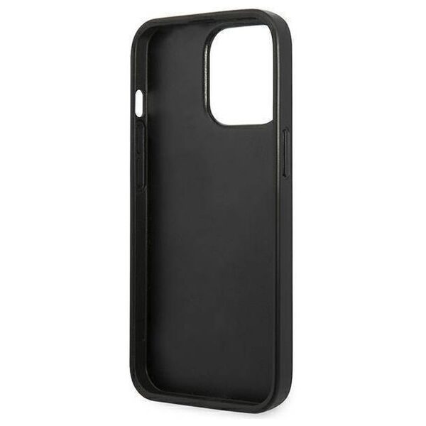 Original Case IPHONE 13 PRO MAX Karl Lagerfeld Hardcase Saffiano Plaque (KLHCP13XSFMP2DG) silver 3666339048914