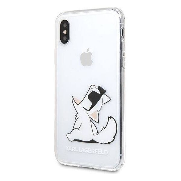 Original Case IPHONE X / XS Karl Lagerfeld Hardcase Choupette Fun (KLHCPXCFNRC) transparent 3700740435984