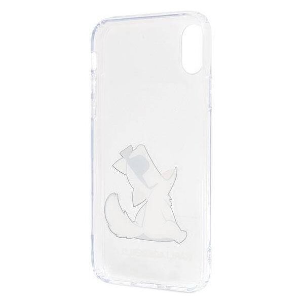 Original Case IPHONE X / XS Karl Lagerfeld Hardcase Choupette Fun (KLHCPXCFNRC) transparent 3700740435984