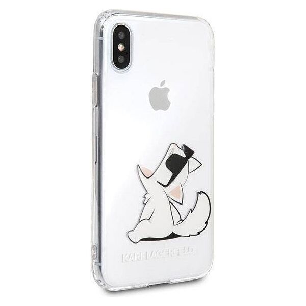 Original Case IPHONE X / XS Karl Lagerfeld Hardcase Choupette Fun (KLHCPXCFNRC) transparent 3700740435984