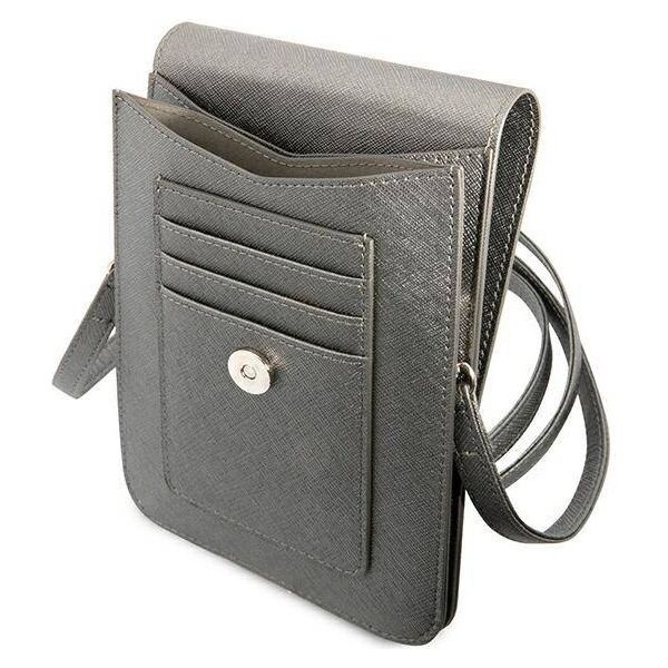 Bag Guess Saffiano Triangle (GUWBSATMGR) gray 3666339050504