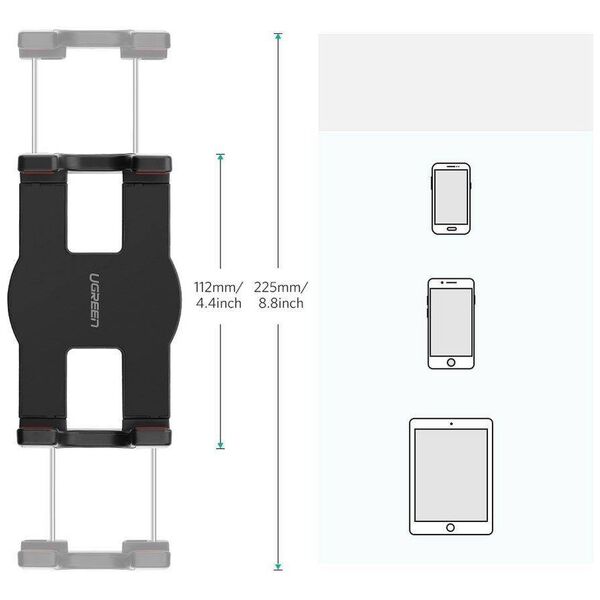 UGREEN Tripod with handle  LP142 for the phone/tablet (black) 6957303853946
